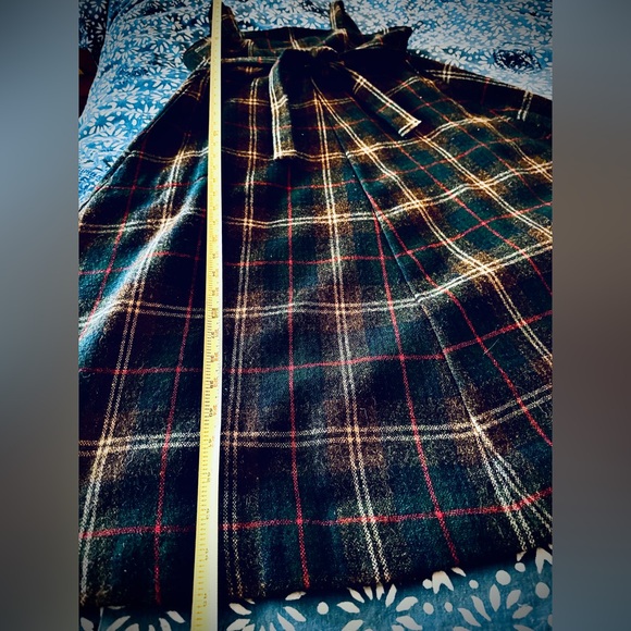 Super Preppy 70’s Vintage Plaid Wool Lanz Wrap Dress - Perfect Condition - Picture 9 of 12